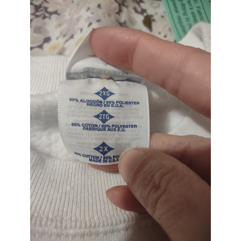Vintage Hummingbird Print Sweatshirt 2X Made In The USA Cottage Grandmacore - Picture 5 of 6
